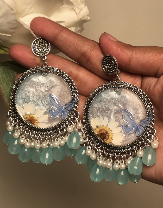3.5cm Butterfly Jhumkas