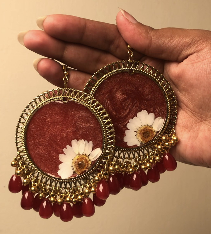 4.5cm Daisy Jhumkas